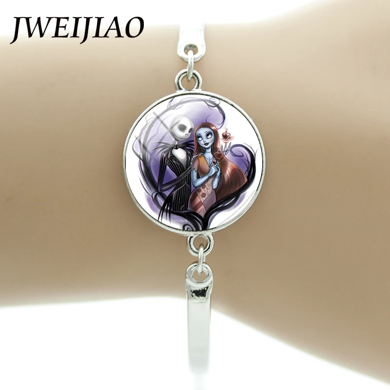 JWEIJIAO Nightmare Before Christmas Jack Skellington Sally Charm Bracelet Halloween Goth Wristlet Bracelet Fashion Jewelry J724
JWEIJIAO Nightmare Before Christmas Jack Skellington Sally Charm Bracelet Halloween Goth Wristlet Bracelet Fashion Jewelry J724