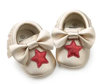 2020 big bow star style New baby moccasins PU leather first walker shoes soft sole infant girls shoes fot 0-18M
2020 big bow star style New baby moccasins PU leather first walker shoes soft sole infant girls shoes fot 0-18M