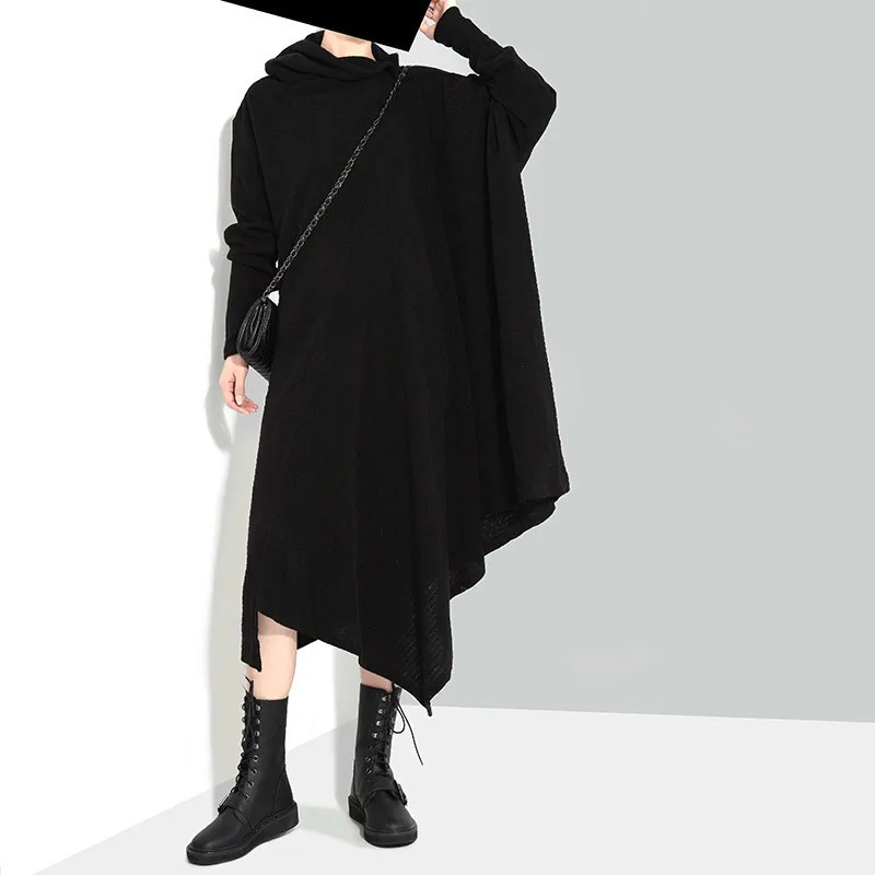 New 2018 Women's Autumn Winter Dresses Irregular High Lead Long Solid Knitting Plus Size Loose Spliced Lady Cotton Dress 1803
New 2018 Women's Autumn Winter Dresses Irregular High Lead Long Solid Knitting Plus Size Loose Spliced Lady Cotton Dress 1803