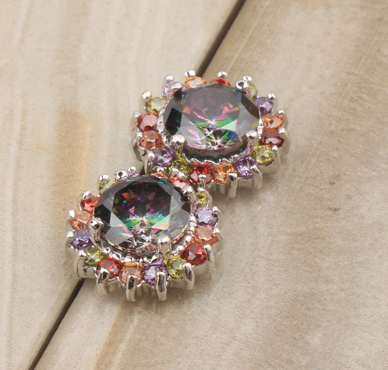 Prefere Multicolor Rainbow Mystic Circle Gems Jewelry 925 Sterling Silver Studs Earring Woman S5479
Prefere Multicolor Rainbow Mystic Circle Gems Jewelry 925 Sterling Silver Studs Earring Woman S5479