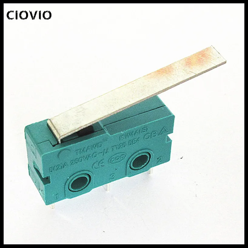 CIOVIO 5A 250V Micro Switch KW12-C handle length 28MM 3 PIN limit switch with handle switch