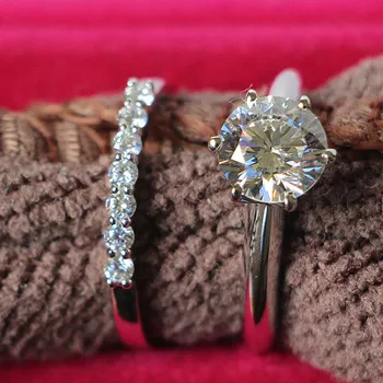 S925 T Brand 6 Prong 1.5 Carat Synthetic Diamonds Ring Set For Women Wedding 925 Sterling Silver Jewelry Wholesale
S925 T Brand 6 Prong 1.5 Carat Synthetic Diamonds Ring Set For Women Wedding 925 Sterling Silver Jewelry Wholesale