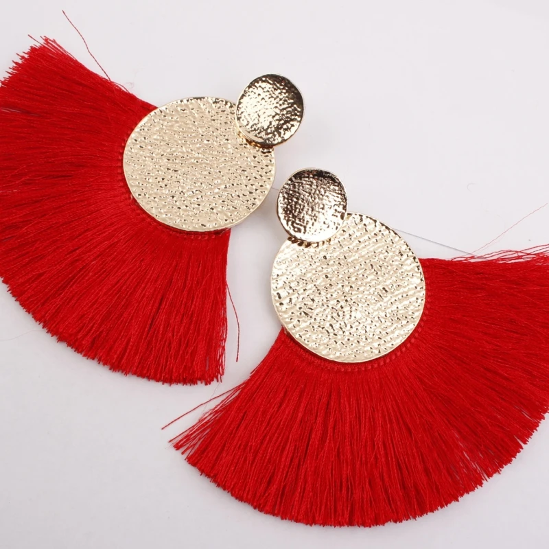 Women Fashion Bohemian Tassel Earrings for Big Fringe Earings Fashion Jewelry Summer Style Ethnic Hanging Long Drop Earrings
Women Fashion Bohemian Tassel Earrings for Big Fringe Earings Fashion Jewelry Summer Style Ethnic Hanging Long Drop Earrings