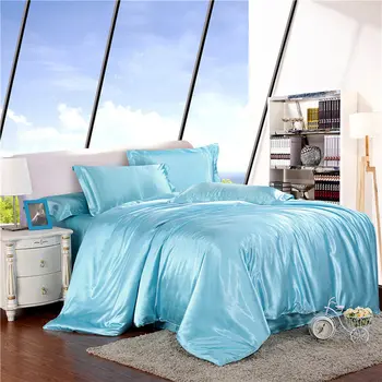 Duvet Cover 1pcs Solid Color Ice silk Quilt Cover Kids/adult Bedding Full Queen King Size Comforter Cover Free shipping
Duvet Cover 1pcs Solid Color Ice silk Quilt Cover Kids/adult Bedding Full Queen King Size Comforter Cover Free shipping