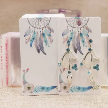 200PCS 2019 latest style Peacock feather pattern Jewelry display cards Kraft&paper handmade earring display cards 5cm*9cm
200PCS 2019 latest style Peacock feather pattern Jewelry display cards Kraft&paper handmade earring display cards 5cm*9cm