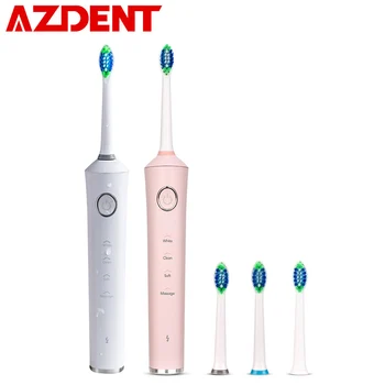 AZDENT 4 Modes Ultrasonic Sonic Electric Toothbrush Rechargeable Adult Timer Tooth Brushes with 4 Replacement Heads Top Fashion
AZDENT 4 Modes Ultrasonic Sonic Electric Toothbrush Rechargeable Adult Timer Tooth Brushes with 4 Replacement Heads Top Fashion