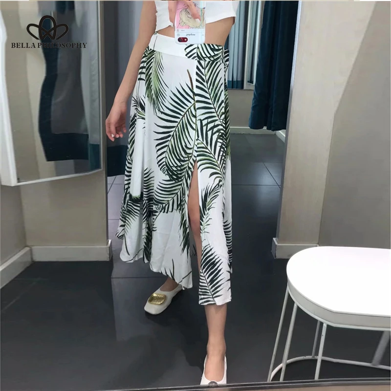 Bella philosophy women boho sexy hight waist skirt holiday elegant ladies split long skrit beach print female summer new skirts
Bella philosophy women boho sexy hight waist skirt holiday elegant ladies split long skrit beach print female summer new skirts