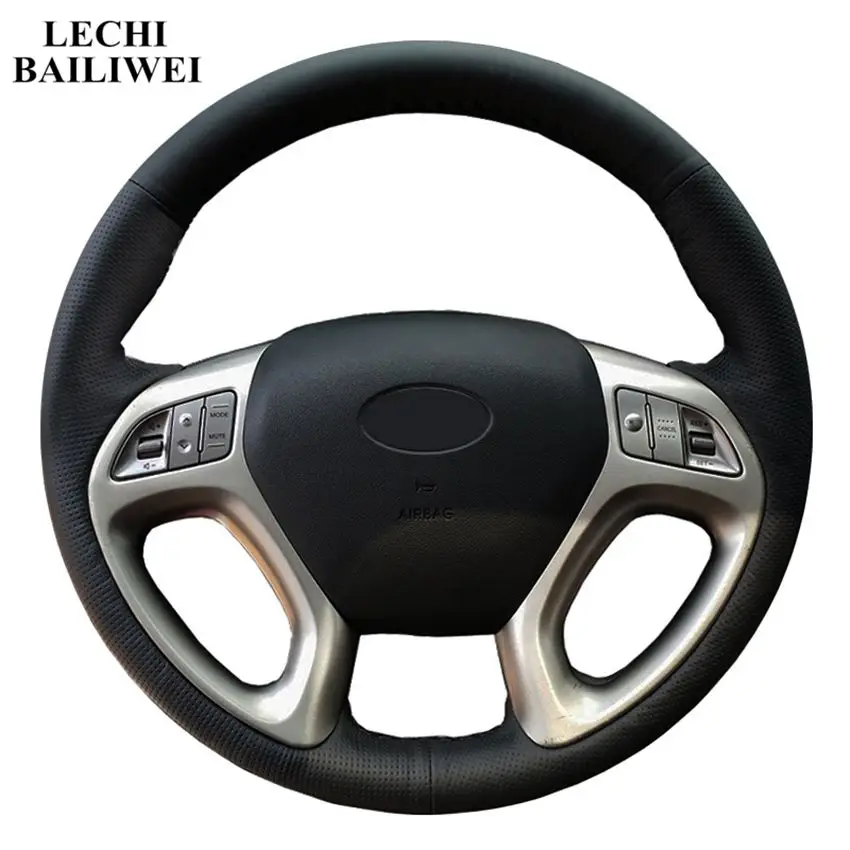 Hand-stitched Steering Wheel Cover Black Artificial Leather Car Steering Wheel Cover for Hyundai ix35 Tucson 2011-2015
Hand-stitched Steering Wheel Cover Black Artificial Leather Car Steering Wheel Cover for Hyundai ix35 Tucson 2011-2015