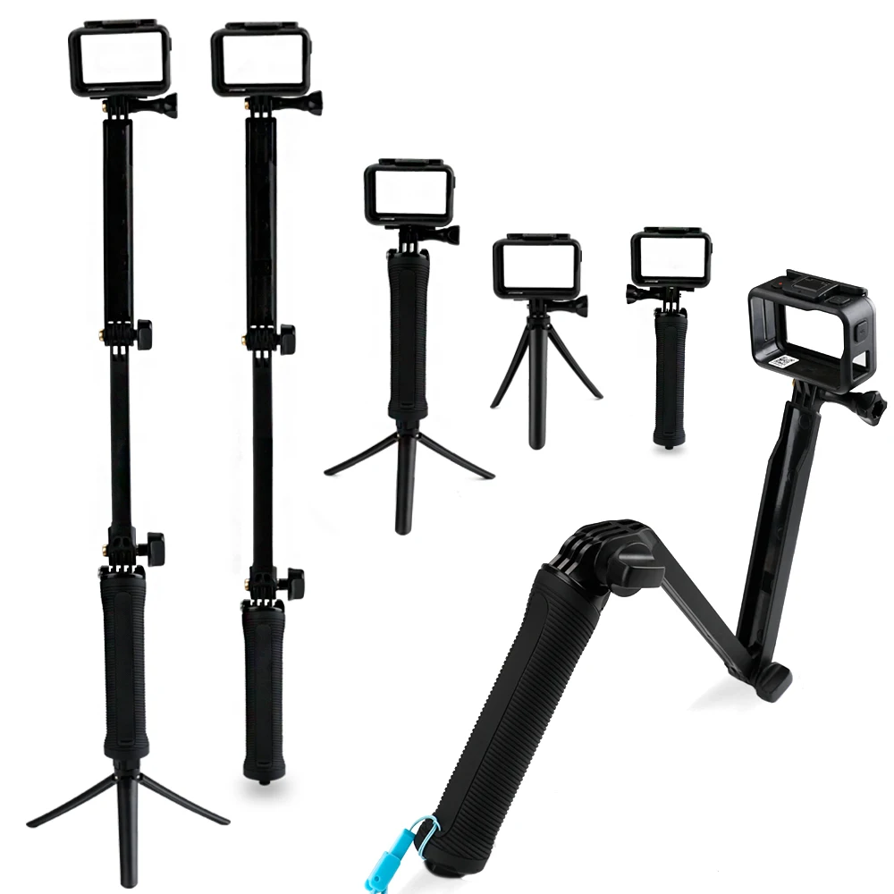 Three-fold Self-timer For DJI OSMO Action Gopro Hero5/6/7 SJCAM Xiaoyi 4K Tripod Selfie Stick Action Camera Accessories
Three-fold Self-timer For DJI OSMO Action Gopro Hero5/6/7 SJCAM Xiaoyi 4K Tripod Selfie Stick Action Camera Accessories