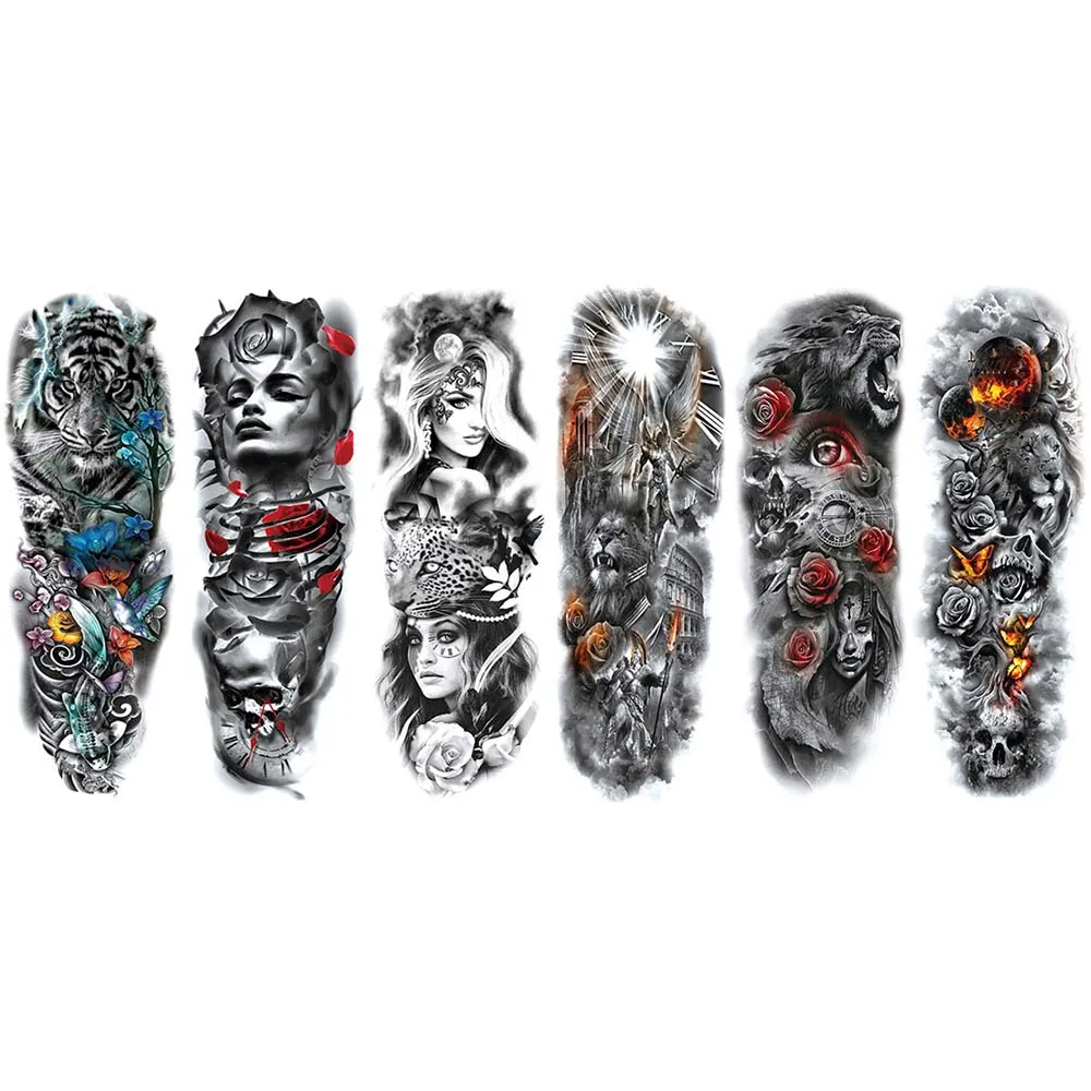 1pc Unisex Temporary fake Tattoo Waterproof Tatoo Stickers kids Body letter clock flower Full Arm Art Paints For Men Women
1pc Unisex Temporary fake Tattoo Waterproof Tatoo Stickers kids Body letter clock flower Full Arm Art Paints For Men Women
