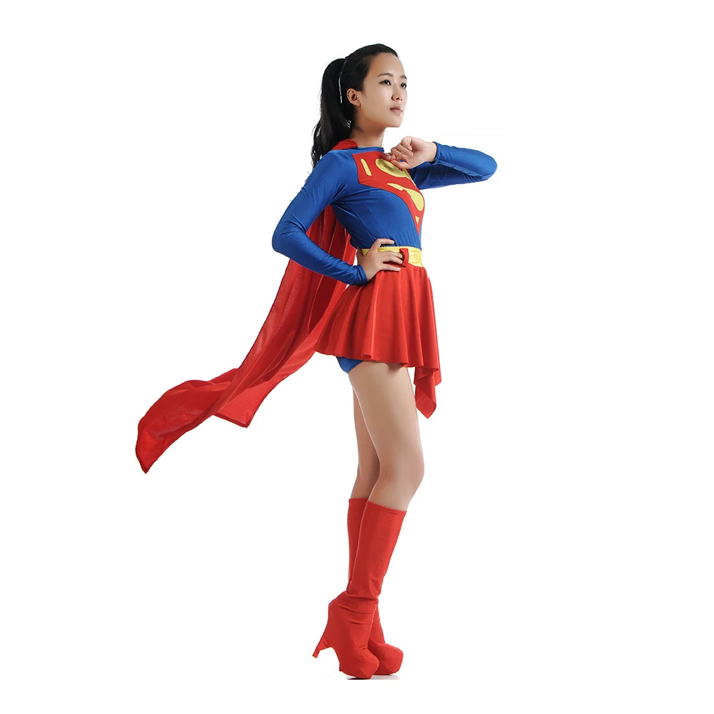 2018 New Adult Supergirl Cosplay Fancy Dress Costume Woman Superhero Cosplay Female Superman Costumes Girls Cosplay Party Suit
2018 New Adult Supergirl Cosplay Fancy Dress Costume Woman Superhero Cosplay Female Superman Costumes Girls Cosplay Party Suit