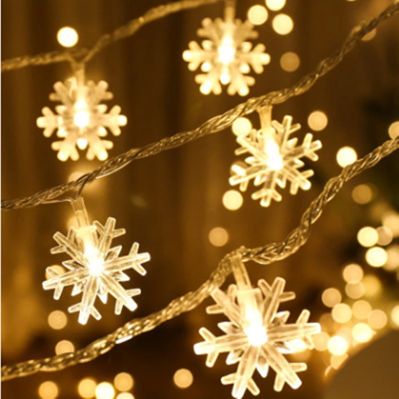 2M 3M 4M 5M 10M Christmas Tree Snow Flakes Led String Fairy Light Xmas Party Home Wedding Garland Christmas Indoor Decorations
2M 3M 4M 5M 10M Christmas Tree Snow Flakes Led String Fairy Light Xmas Party Home Wedding Garland Christmas Indoor Decorations
