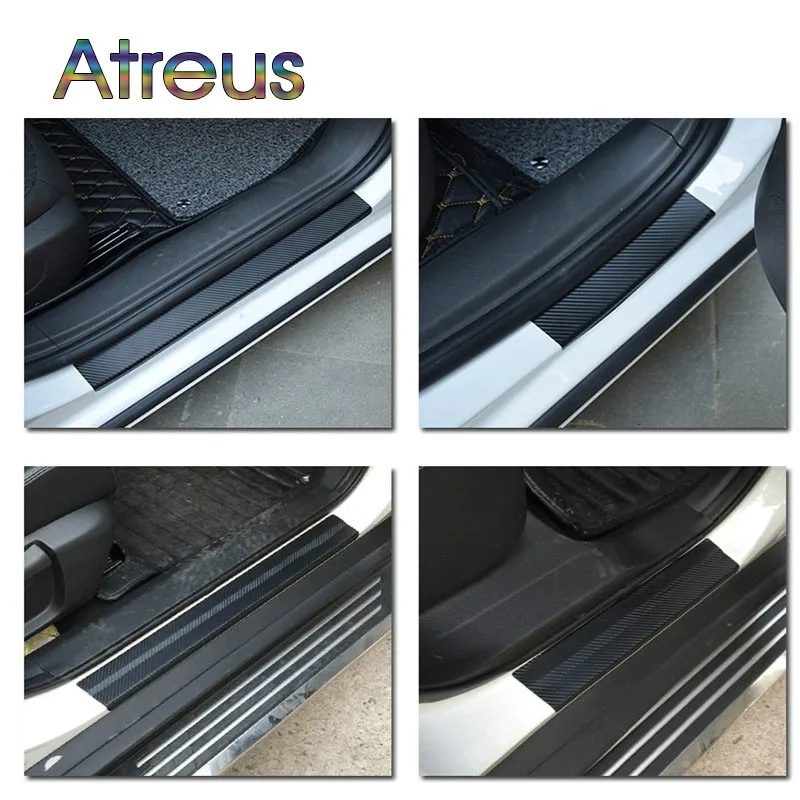 4PCS //////M Sporty Door Anti Scratch Bumper Scuff Accessories Sticker for Audi BMW