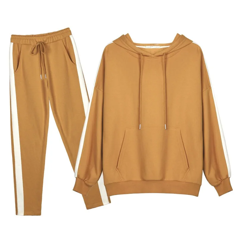 Women Clothing 2 Piece Set Autumn Tracksuit Long Sleeve Thicken Hooded Sweatshirts Casual Set Tops+Pants Sporting Suit Female
Women Clothing 2 Piece Set Autumn Tracksuit Long Sleeve Thicken Hooded Sweatshirts Casual Set Tops+Pants Sporting Suit Female