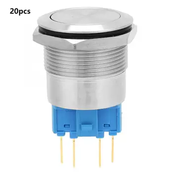 Button Switch 20Pcs 22mm Automatic Reset Flat Head Stainless Steel Button Switch micro switch
Button Switch 20Pcs 22mm Automatic Reset Flat Head Stainless Steel Button Switch micro switch