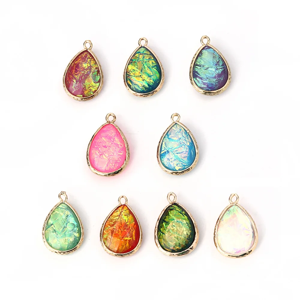 Copper & Resin AB Rainbow Color Aurora Borealis Pendants Drop Water 23mm x15mm( 7/8" x 5/8") - 22mm x14mm( 7/8" x 4/8"), 5 PCs
Copper & Resin AB Rainbow Color Aurora Borealis Pendants Drop Water 23mm x15mm( 7/8" x 5/8") - 22mm x14mm( 7/8" x 4/8"), 5 PCs