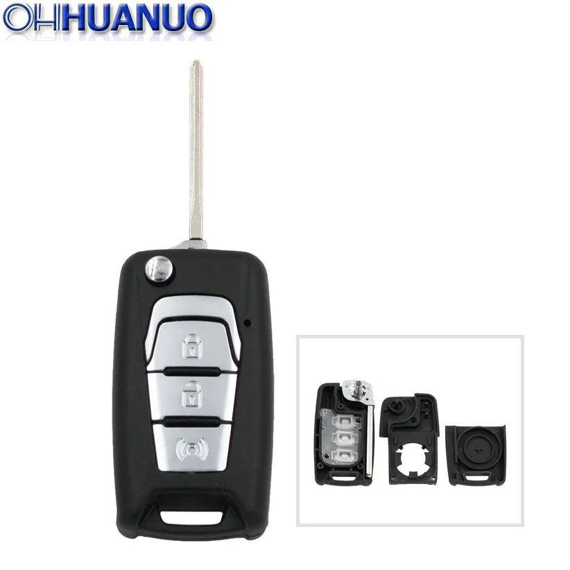 Replacemen New Flip Folding Remote Car Key Shell Case Fob 3 Buttons For SsangYong With Uncut Blade
Replacemen New Flip Folding Remote Car Key Shell Case Fob 3 Buttons For SsangYong With Uncut Blade