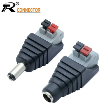 10sets Male&Female DC Power Male Female 5.5X 2.5mm Connector Adapter Plug Cable Pressed connected for LED Strips 12V
10sets Male&Female DC Power Male Female 5.5X 2.5mm Connector Adapter Plug Cable Pressed connected for LED Strips 12V