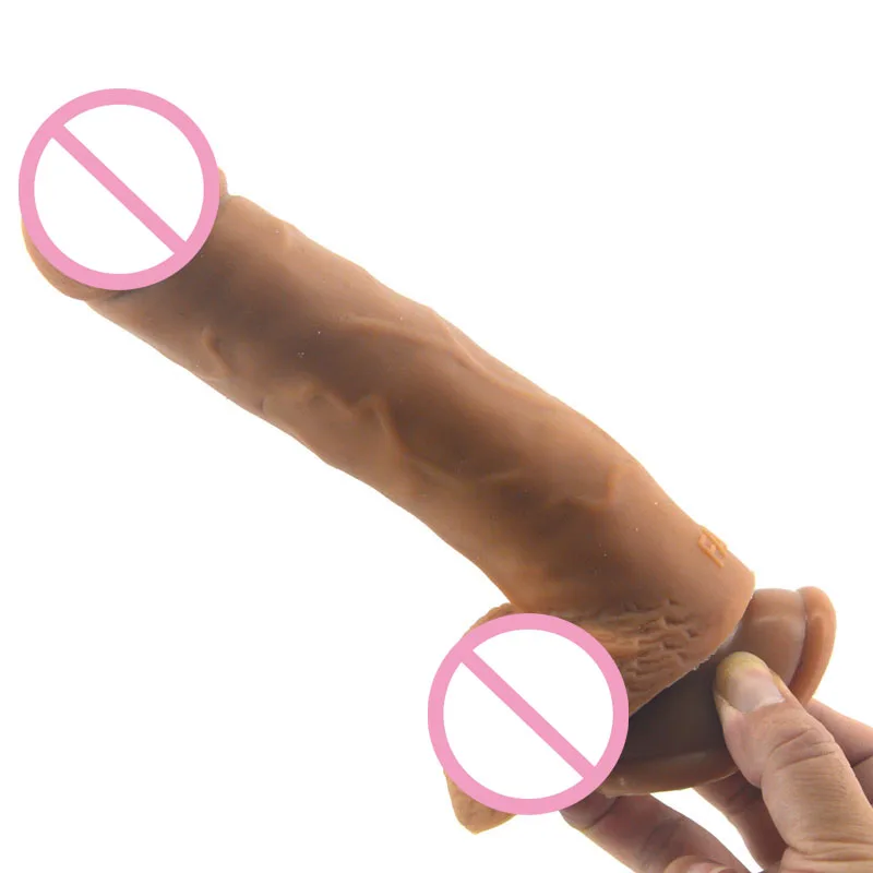 Adult game toy majors Double layer silicone dildo high elasticity design for women add orgasm to orgasm sex toys store