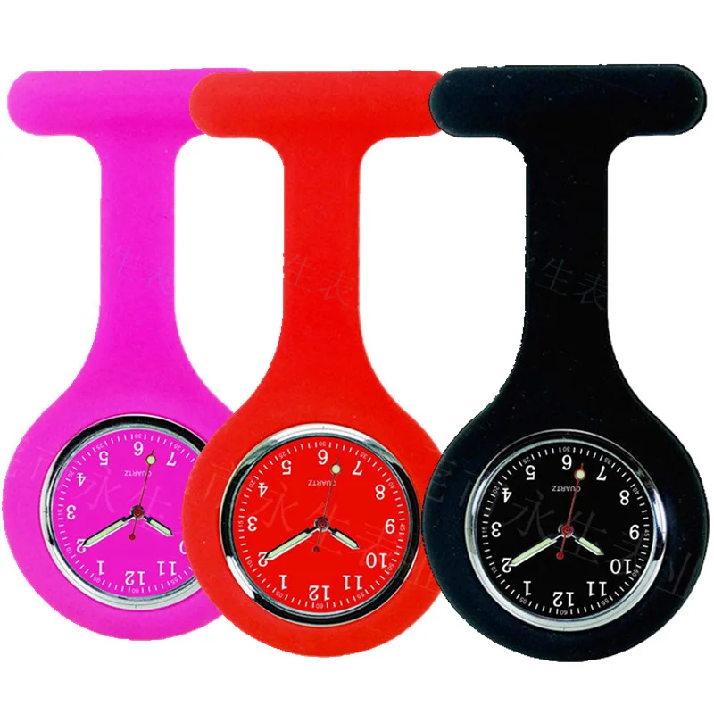 New colorful silicone rubber female soft pin nurse FOB pocket watch unisex ladies women doctor medical hang quartz watches
New colorful silicone rubber female soft pin nurse FOB pocket watch unisex ladies women doctor medical hang quartz watches