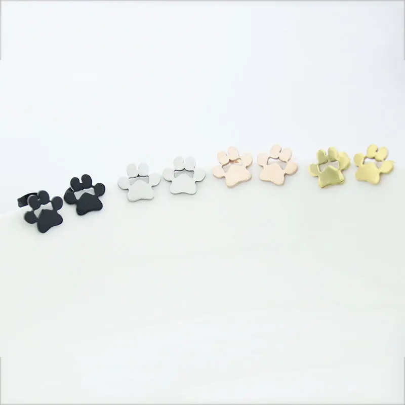 Wholesale Lot 10 Pairs Cat Dog Paw Print Stainless Steel Earrings Vacuum Plating Ear Jewelry Gift For Women Girls Kids 4 Colors
Wholesale Lot 10 Pairs Cat Dog Paw Print Stainless Steel Earrings Vacuum Plating Ear Jewelry Gift For Women Girls Kids 4 Colors