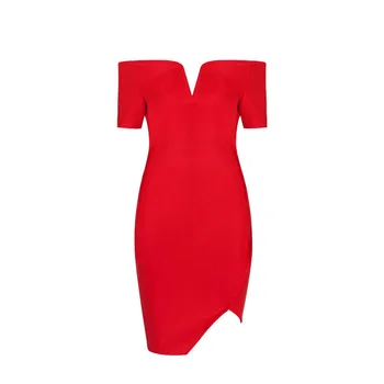 2019 New Women Sexy Bodycon Summer Bandage Dresses Short Sleeve Slash Neck Split Elegant Celebrity Bandage Party Dress
2019 New Women Sexy Bodycon Summer Bandage Dresses Short Sleeve Slash Neck Split Elegant Celebrity Bandage Party Dress