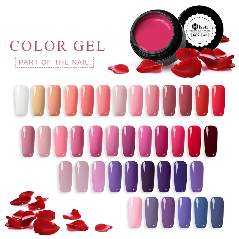 Mtssii 5ML Pure Color Series Gel Nail Polish Nail Art Gel Varnish For Nail Extension Gel Lacquer Primer Design Manicure Polish
Mtssii 5ML Pure Color Series Gel Nail Polish Nail Art Gel Varnish For Nail Extension Gel Lacquer Primer Design Manicure Polish