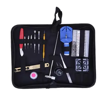 15 pcs/Set Professional Watch Repair Kit Set Wrist Strap Adjust Pin Tool Kit Back Remover Repair Tools With Case
15 pcs/Set Professional Watch Repair Kit Set Wrist Strap Adjust Pin Tool Kit Back Remover Repair Tools With Case