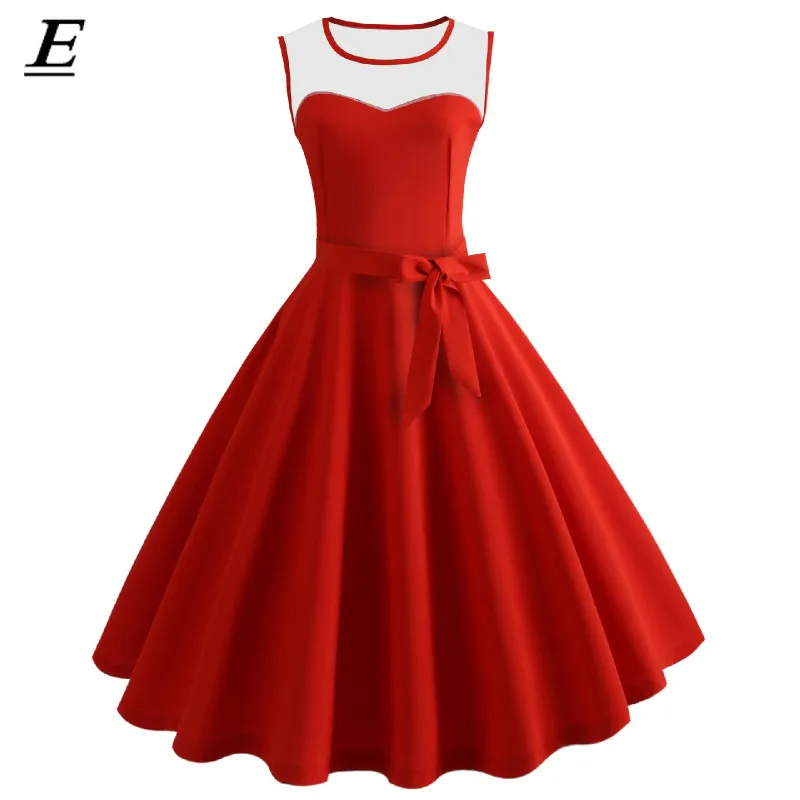 Brand Women Summer Dresses 1950s 60s Retro Swing Vintage Dress A-Line Party Elegant Red Dresses Audrey Hepburn Style Robe
Brand Women Summer Dresses 1950s 60s Retro Swing Vintage Dress A-Line Party Elegant Red Dresses Audrey Hepburn Style Robe