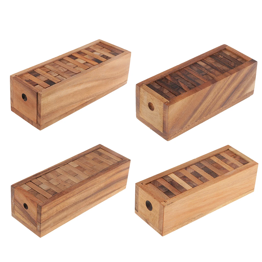 Wooden Stacking Tumbling Tower Block Board Game for Kids Family Traditional Game