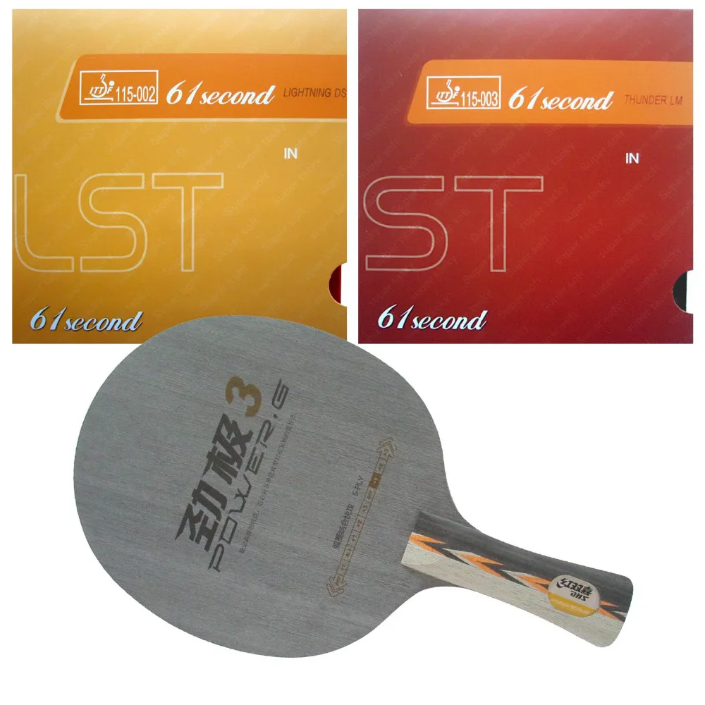 Pro Table Tennis PingPong Combo Racket DHS POWER.G3 PG3 PG.3 PG 3 with 61second Lightning DS LST and LM ST Long Shakehand FL
Pro Table Tennis PingPong Combo Racket DHS POWER.G3 PG3 PG.3 PG 3 with 61second Lightning DS LST and LM ST Long Shakehand FL