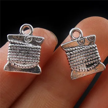 Jewelry diy hand made 30pcs Tibetan Silver cotton reel sewing thread Beads European Charms Pendant Bracelet Findings
Jewelry diy hand made 30pcs Tibetan Silver cotton reel sewing thread Beads European Charms Pendant Bracelet Findings