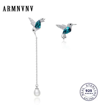 ARMNVNV 925 Sterling Silver Jewelry Earring Stud For Women High Quality Green Crystal Little Bird Earrings Romantic Women Gifts
ARMNVNV 925 Sterling Silver Jewelry Earring Stud For Women High Quality Green Crystal Little Bird Earrings Romantic Women Gifts