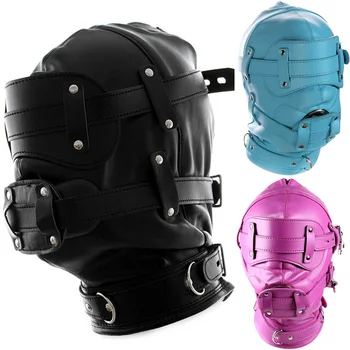 Leather Mask Hood Head Face Cosplay Helmet Headgear Adjustable Full Bondage Gothic Fetish Rave Clothing Role Playing for Couples
Leather Mask Hood Head Face Cosplay Helmet Headgear Adjustable Full Bondage Gothic Fetish Rave Clothing Role Playing for Couples