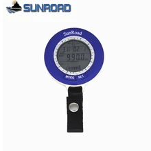 Pédomètres Camping SR204 altimètre baromètre de pêche bleu multi-fonction LCD numérique baromètre de pêche thermomètre boussole hommes(China)