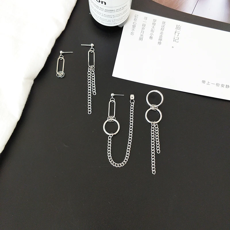 Timlee E087 Free shipping New Contracted Punk Geometry Tassels Chain Asymmetric Alloy Drop Earrings Fashion Jewelry Wholesale
Timlee E087 Free shipping New Contracted Punk Geometry Tassels Chain Asymmetric Alloy Drop Earrings Fashion Jewelry Wholesale