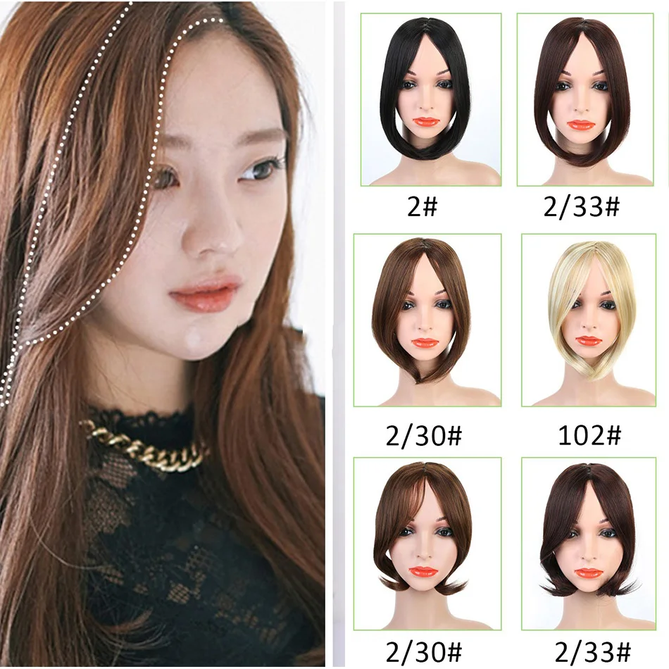 MUMUPI New Pretty Girls Clip on Clip In Front Hair Styling Bang Short Inclined In Side Bangs Oblique Female headwear
MUMUPI New Pretty Girls Clip on Clip In Front Hair Styling Bang Short Inclined In Side Bangs Oblique Female headwear