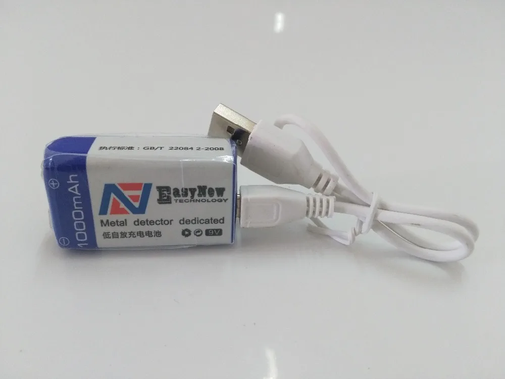 Литий-ионный аккумулятор shmejor 6F22 перезаряжаемая батарея 9 В 1000 мА/ч с micro USB-кабелем