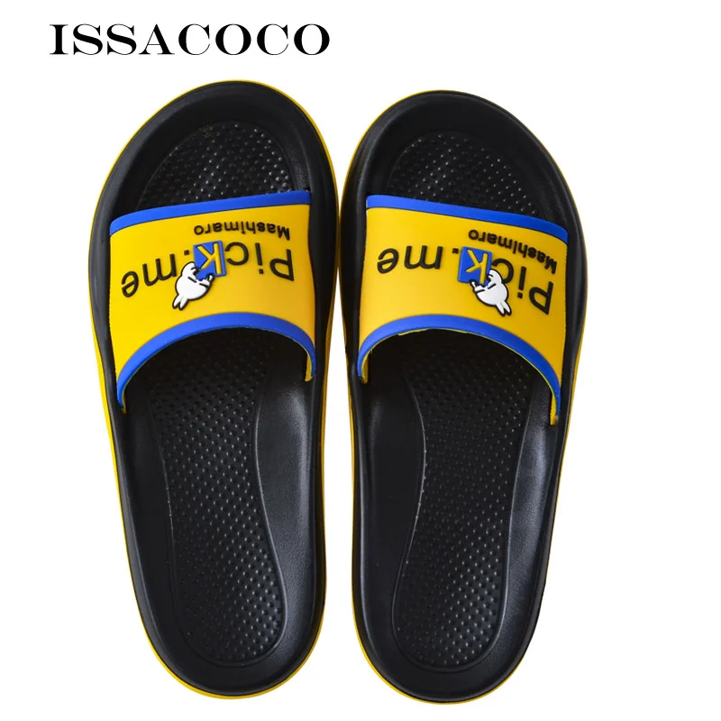ISSACOCO Summer Men's Slippers Home Slippers Non-slip Slides Bathroom Sandals Upper Letter Man Shoes Pantuflas Terlik Chinelos
ISSACOCO Summer Men's Slippers Home Slippers Non-slip Slides Bathroom Sandals Upper Letter Man Shoes Pantuflas Terlik Chinelos