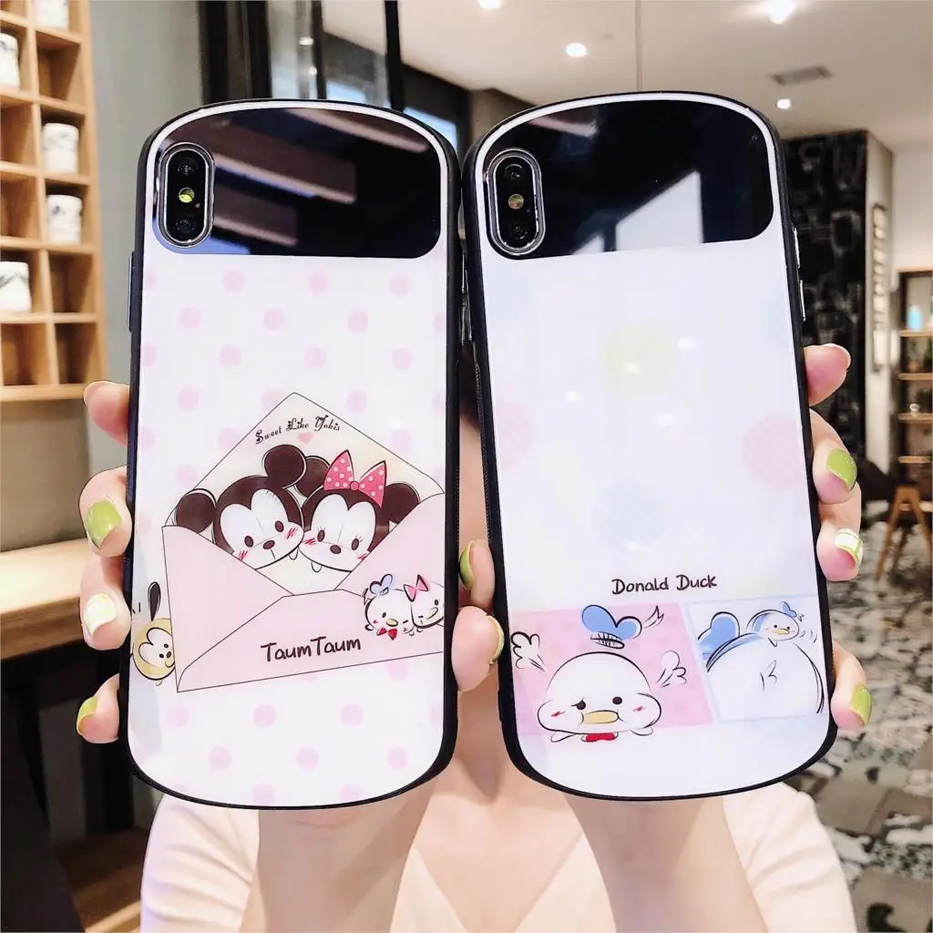 Tempered Glass with Mirror Phone Case for iPhone 7 8 Plus X XS Max XR Cartoon Pattern Hard Cover Coque
Tempered Glass with Mirror Phone Case for iPhone 7 8 Plus X XS Max XR Cartoon Pattern Hard Cover Coque