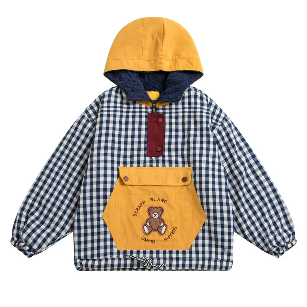 Women Winter Thick Parkas Coats Warm Cotton Padded Coat Velvet Lamb Jacket Hooded Outwear Cute Bear Plaid Girl Loose Overcoats
Women Winter Thick Parkas Coats Warm Cotton Padded Coat Velvet Lamb Jacket Hooded Outwear Cute Bear Plaid Girl Loose Overcoats