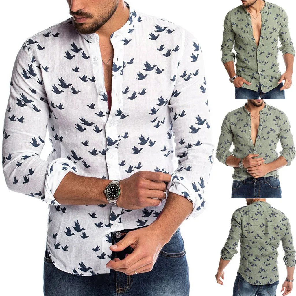 Shirts Male hawaiian camisas de hombre Fashion Men's Casual Turn-Down Button Hawaii Print Beach Long Sleeve Top Blouse M-3XL
Shirts Male hawaiian camisas de hombre Fashion Men's Casual Turn-Down Button Hawaii Print Beach Long Sleeve Top Blouse M-3XL