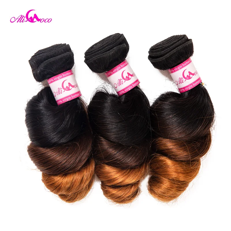 Ali Coco Brazilian Loose Wave Hair 3 Bundles Ombre Hair Bundles 1B/4/30 Color 12-28 Inch Remy Hair Weave Free Shipping
Ali Coco Brazilian Loose Wave Hair 3 Bundles Ombre Hair Bundles 1B/4/30 Color 12-28 Inch Remy Hair Weave Free Shipping