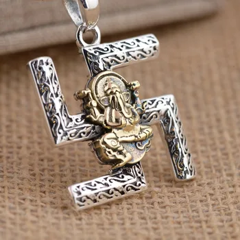 S925 Sterling Silver Elephant Nose Wild Man and Woman Body Pendant D351
S925 Sterling Silver Elephant Nose Wild Man and Woman Body Pendant D351