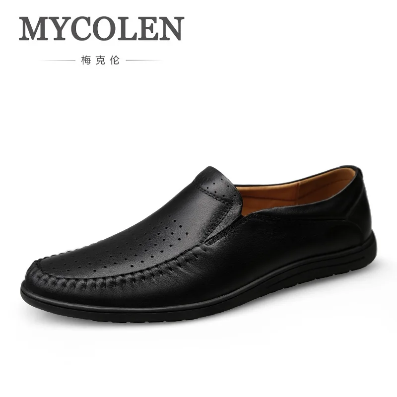 MYCOLEN New Spring/Autumn Fashion Business Men Shoes Genuine Leather High Quality Soft Casual Breathable Men's Flats Shoes 
MYCOLEN New Spring/Autumn Fashion Business Men Shoes Genuine Leather High Quality Soft Casual Breathable Men's Flats Shoes