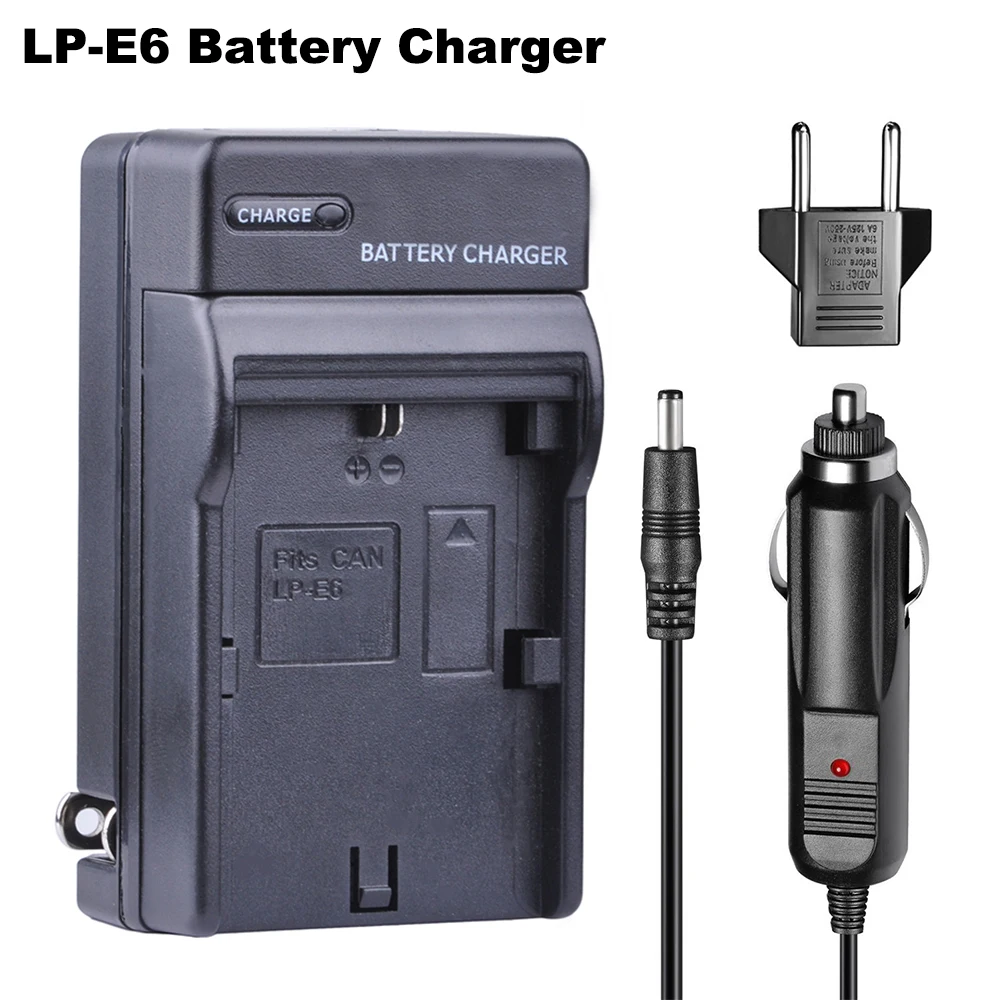 LP-E6 LPE6 LP E6 LP-E6N Car Charger + EU Plug Fit for Canon EOS 5D Mark 2 3 II III 5DS 5DS R 6D 7D 7D Mark II 60D 60Da 70D 80D
LP-E6 LPE6 LP E6 LP-E6N Car Charger + EU Plug Fit for Canon EOS 5D Mark 2 3 II III 5DS 5DS R 6D 7D 7D Mark II 60D 60Da 70D 80D