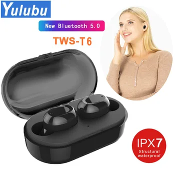 Touch Control TWS T6 Bluetooth 5.0 Earphone EDR Mini Twins Stereo Microphone True Wireless Earbuds for All Smart Phone Earpiece
Touch Control TWS T6 Bluetooth 5.0 Earphone EDR Mini Twins Stereo Microphone True Wireless Earbuds for All Smart Phone Earpiece