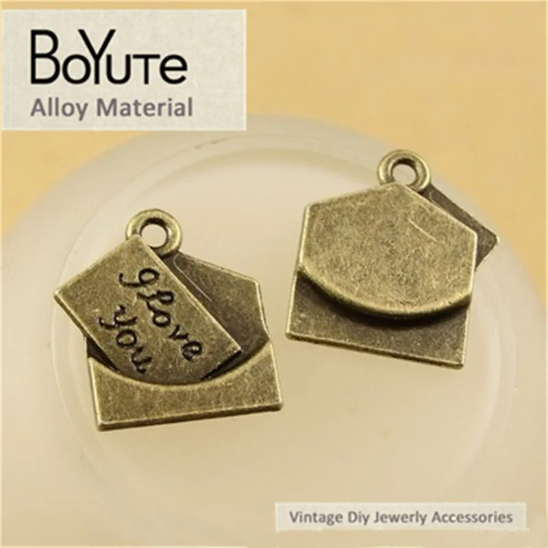 BoYuTe (50 шт./лот) 18*17 мм оптовая продажа винтажные металлические подвески из
