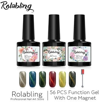 Rolabling 57PCS Function Gel Nail Polish Cat Eye Neon Platinum Cheese Nail Art Gel Soak Off 10ML Nail Polish Gel Lacquer Magnet
Rolabling 57PCS Function Gel Nail Polish Cat Eye Neon Platinum Cheese Nail Art Gel Soak Off 10ML Nail Polish Gel Lacquer Magnet