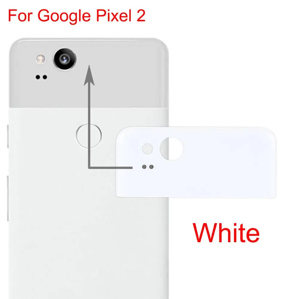 Новинка для Google Pixel 2 задняя крышка верхняя стеклянная фотография Запасные